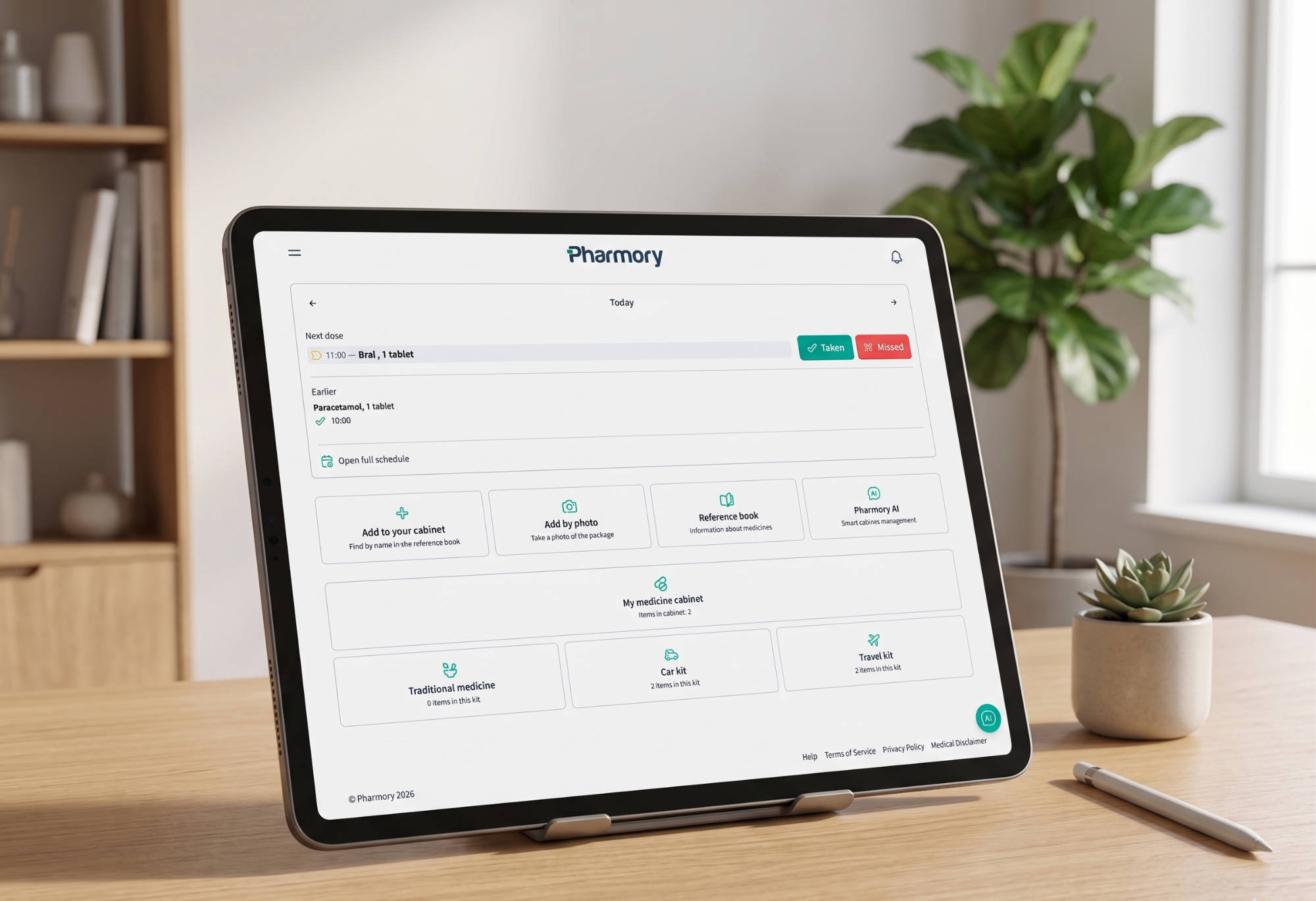 Pharmory App Tablet